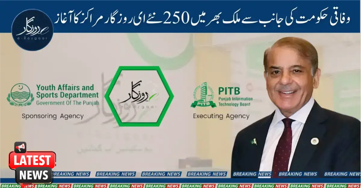 Federal Government Launches 250 New e-Rozgar Centers Nationwide