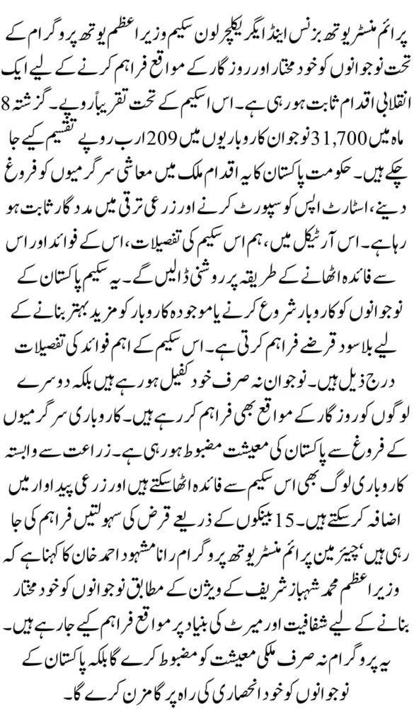 Golden Opportunity for Pakistan's Youth! Rs.209bn Distributed to 31,700 Entrepreneurs Through Youth Loan Scheme