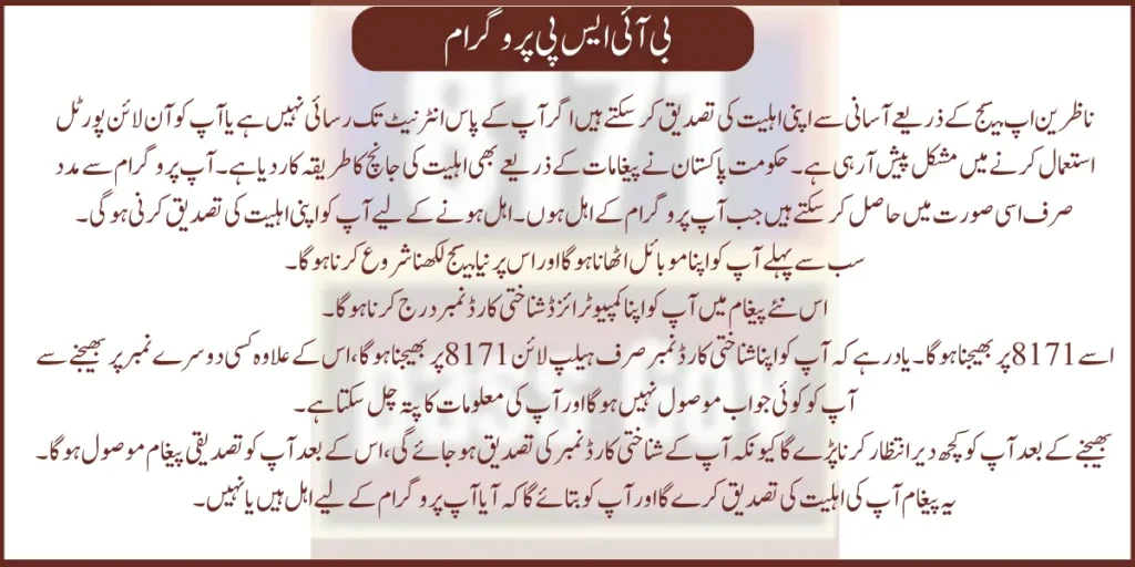 How To Get Money By 8171 CNIC Check  Online?