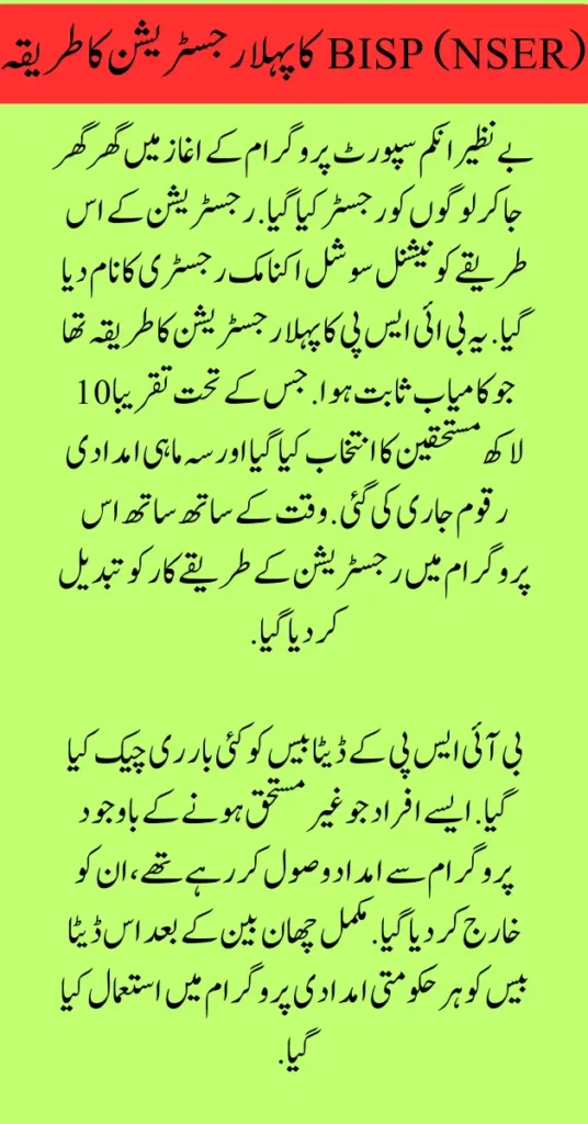 Easy Way To Join BISP By Dynamic Registration & Mobile Van