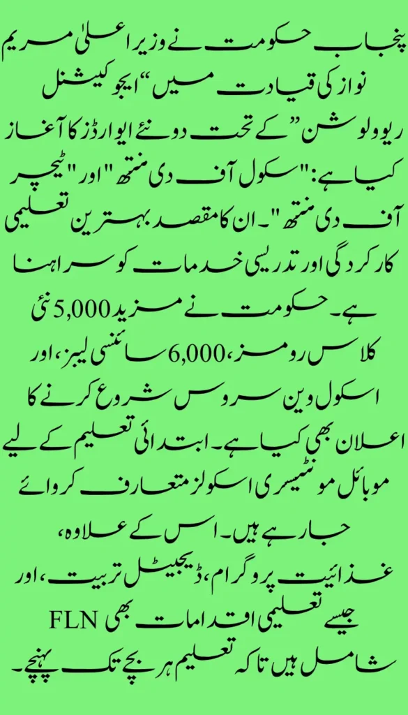 Punjab Launches ‘CM Educational Revolution Awards ‘School of the Month’, ‘Teacher of the Month’ 