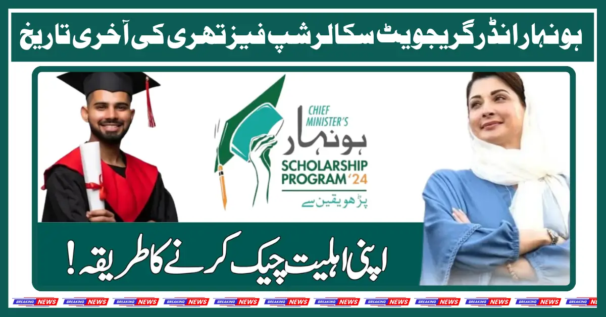 Final Deadline for CM Honhaar Undergraduate Scholarship Program Phase II