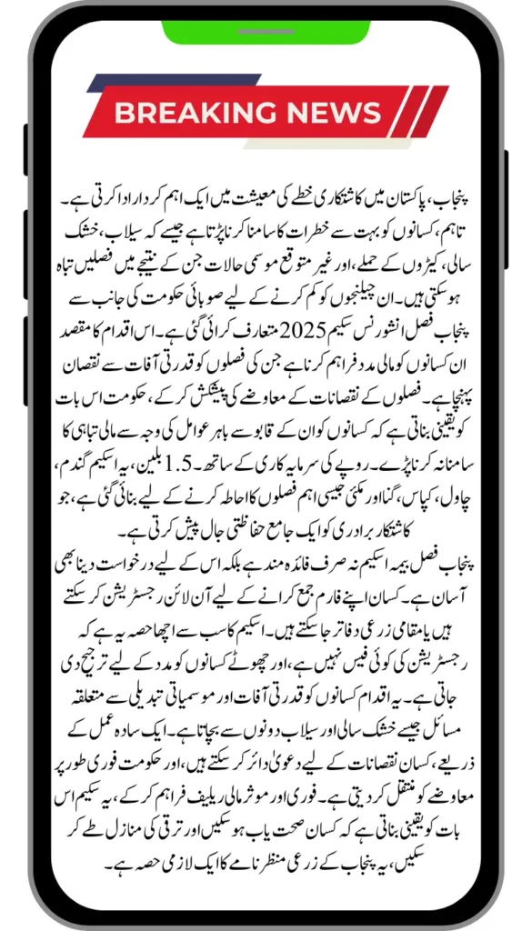 Punjab Crop Insurance Scheme 2025: How to Navigate Benefits, Eligibility and Online Application