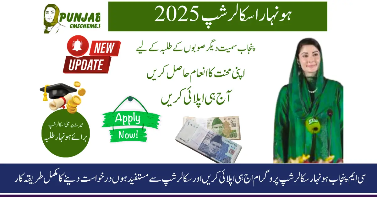 CM Honhaar Undergraduate Scholarship 2025 Apply Online Before End Date Now 