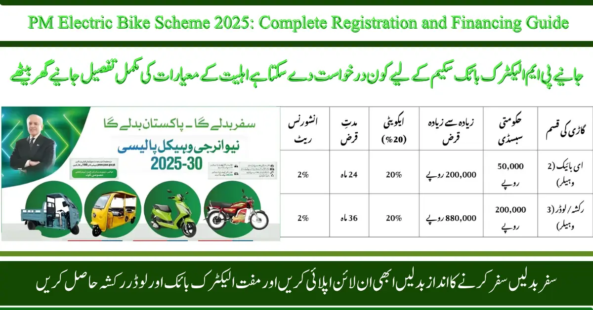 PM Electric Bike Scheme 2025: Complete Registration and Financing Guide
