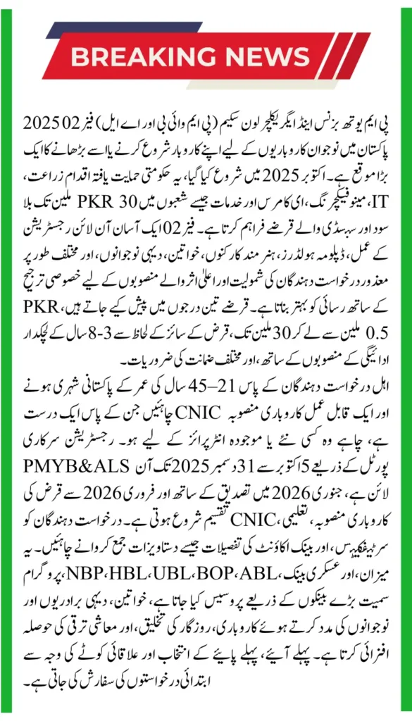 PM YB & AL Scheme 2025 Phase 02: Online Registration, Eligibility and Last Date