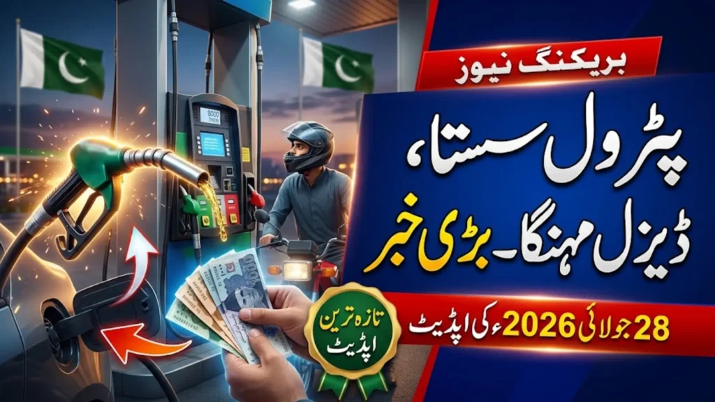 Petrol Price Today in Pakistan – 28 July 2026 Update